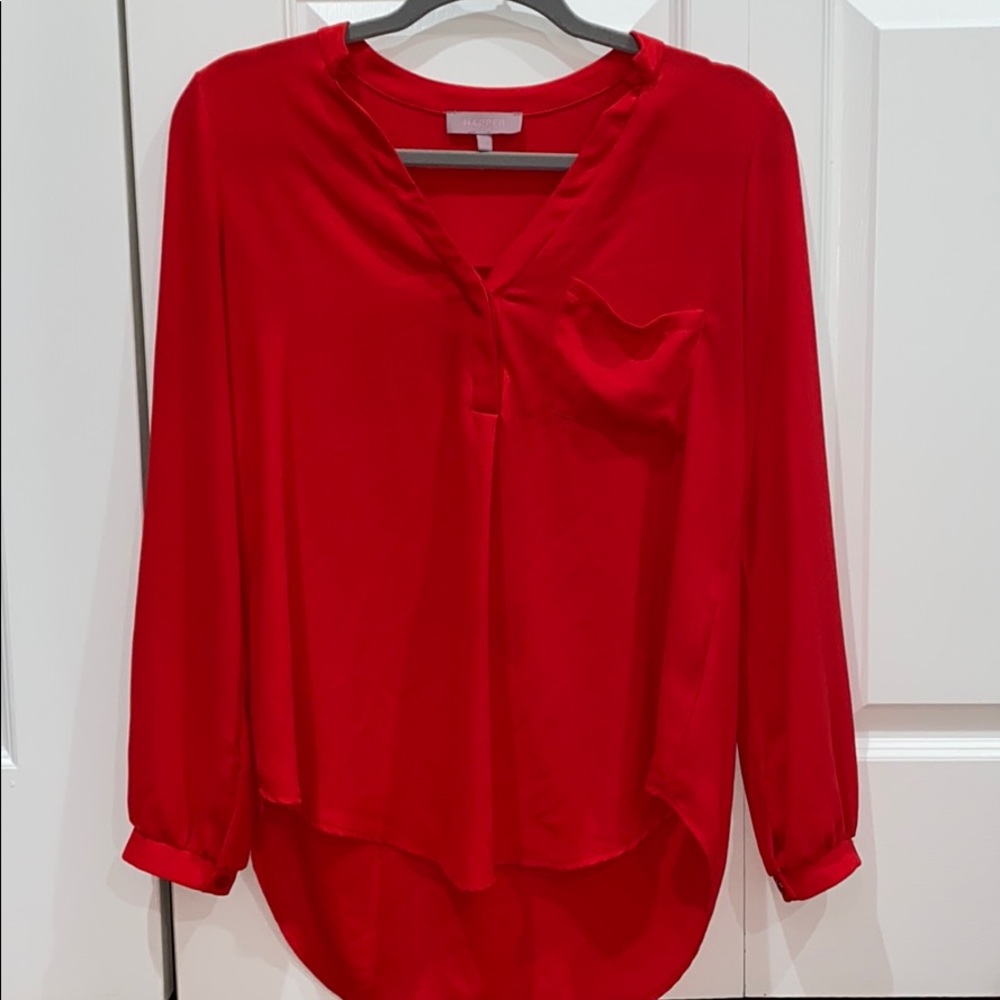 Red blouse